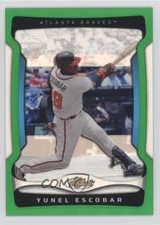 2009 Topps Finest Green Refractor 83/99 Yunel Escobar #91 0f21