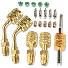 R410a Adapter for Mini Split System, Charging Vacuum Port Adapter, Adapter Kit