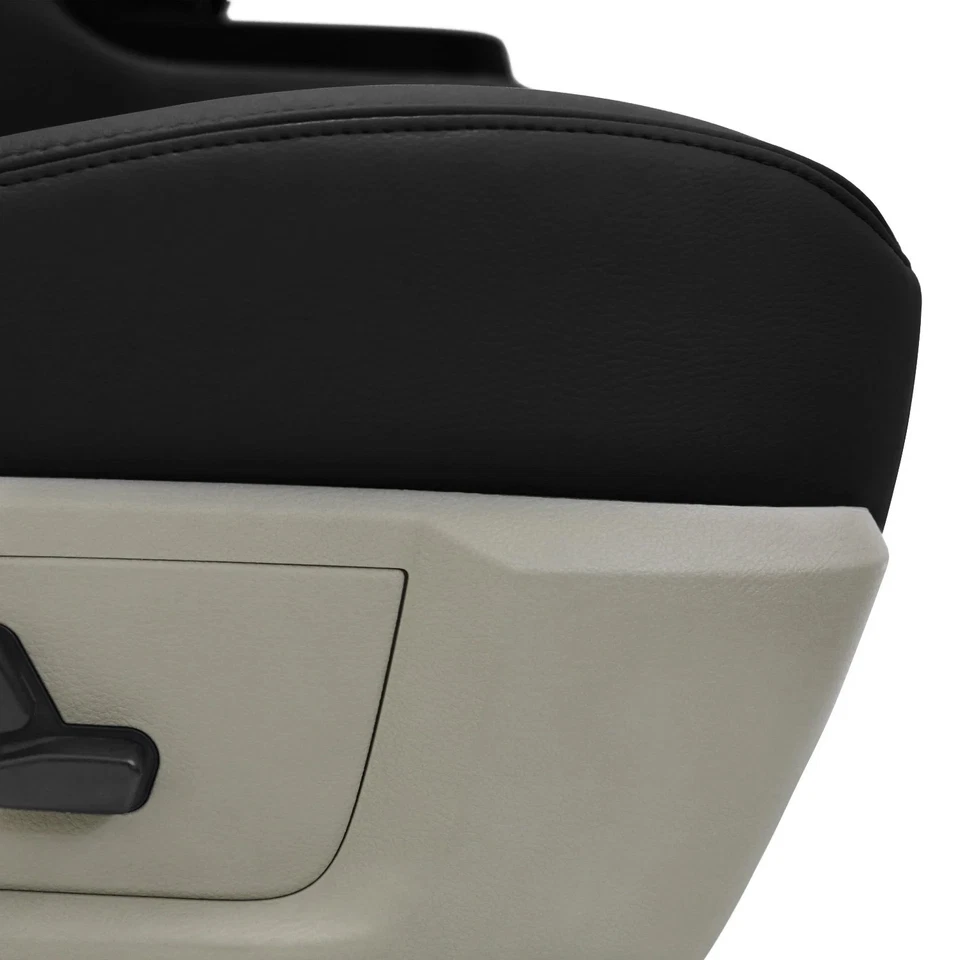 For Porsche Cayman 06-12 Genuine Leather 1st Row Black Custom Seat Covers - Изображение 3 из 4