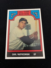 CARL YASTRZEMSKI ALL-TIME RED SOX TCMA 1986 BOSTON NRMT BASEBALL CARD