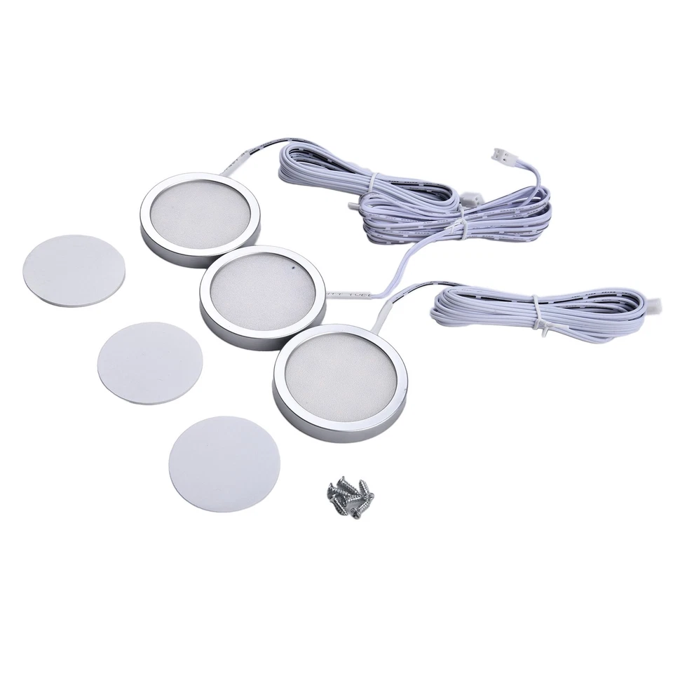 High Lumens LED Closet Light Set Available in Pack of 3 or 6 Puck Lamps - Image 2 of 4