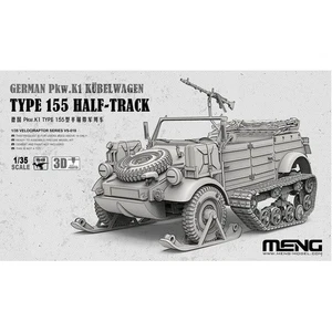 Meng 1/35 allemand Pkw.K1 Kubelwagen Type 155 Kit de modèle en plastique à demi-piste [Vs-018