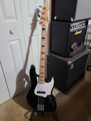 Fender Japan Geddy Lee Signature Jazz Bass - CIJ - Black w/HSC | eBay