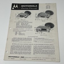 1959 Dodge Desoto Plymouth Chrysler Motorola Radio Service Manual Schematics 1959 Dodge Desoto Plymouth Chrysler Motorola Radio Service Manual Schematics