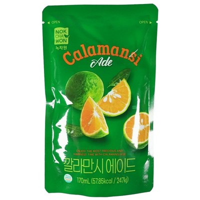 Nokchawon Ade Calamansi Geschmack 170ml Korean Pouch Ade Getränke