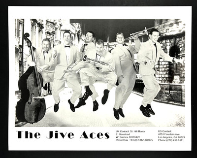 1990s The Jive Aces 40s Style Swing Band 50s Rock N Roll Vintage Press Photo