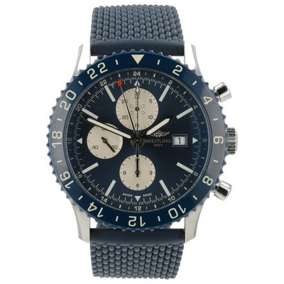 Breitling Chronoliner Blue Dial Stainless Steel 46mm Automatic Mens Watch Y24310