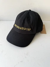 NWT Specialized 50th Anniversary Dad Hat - Black / Gold - Adjustable Strap OSFA