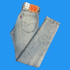 Levis 510 Premium Jeans Mens Size 30x32 Skinny Fit Stretch Light Blue Denim