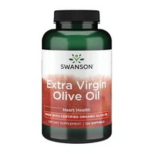 Swanson Olive Oil 120 Softgels Organic Cold Pressed