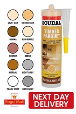 Soudal Parquet & Timber Laminate Flexible Joint Sealant Various Colours 290ML