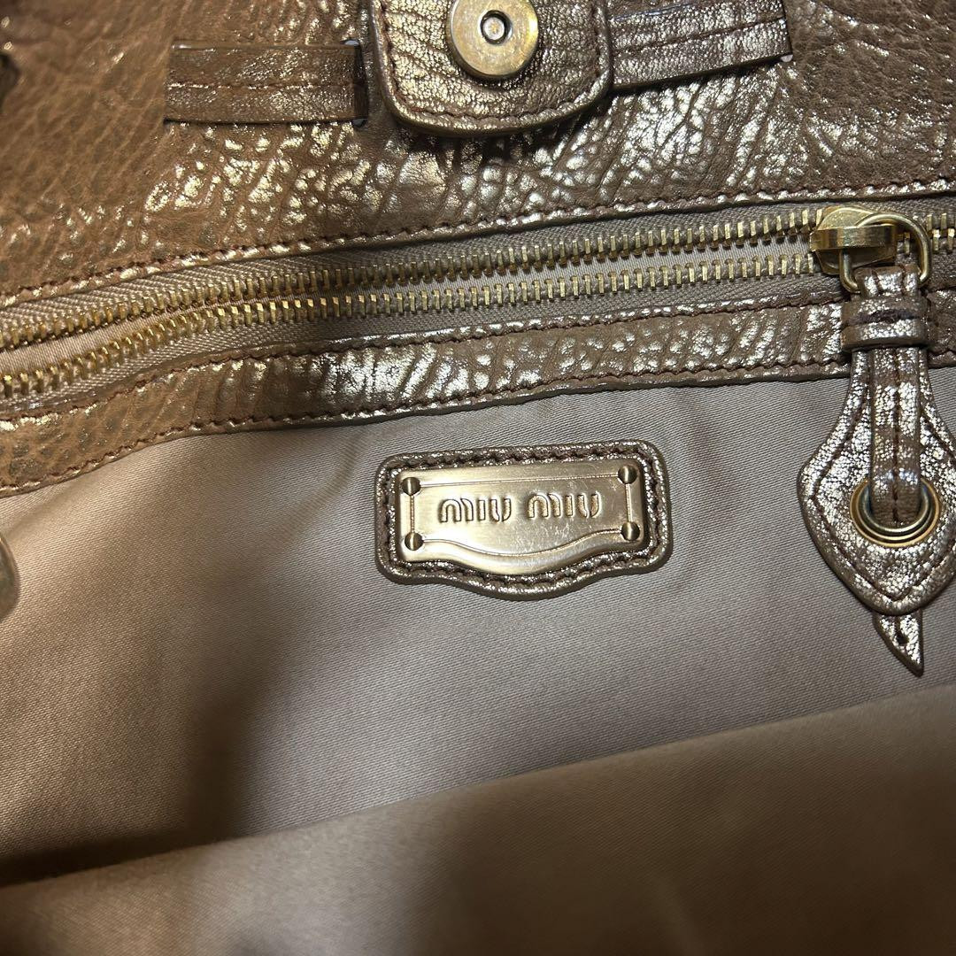 08Aw Archive Miumiu Gold Leather Bag | eBay 08Aw Archive Miumiu Gold Leather Bag | eBay