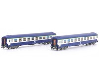 REE NW-350 - Personenwagen Set Schlafwagen UIC B9C9X Sncf Ep.Iv-V 2-Teilig - NEU