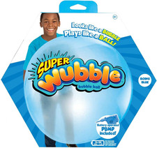 Super Bubble Ball - Blue With Pump Looks like a Bubble, Plays like a Ball