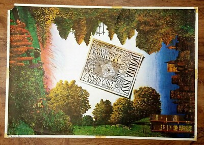 Orig 1982 Polish Movie Poster The Issa Valley (Dolina Issy) Art by H Waniek