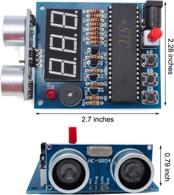 Ultrasonic Ranging Sensor Module Alarm Learn to Solder Electronics DIY Kit