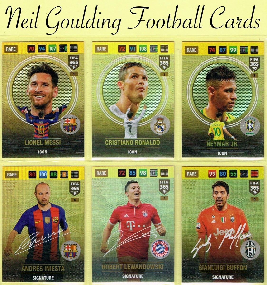 Panini Adrenalyn XL 2016-17 FIFA 365 2017 - RARE Football Cards #1 to #9 Panini Adrenalyn XL 2016-17 FIFA 365 2017 - RARE Football Cards #1 to #9