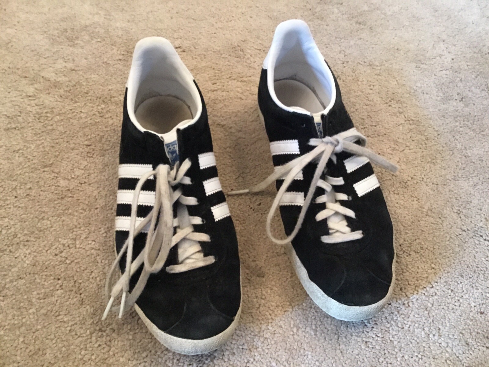 womens black adidas gazelle trainers