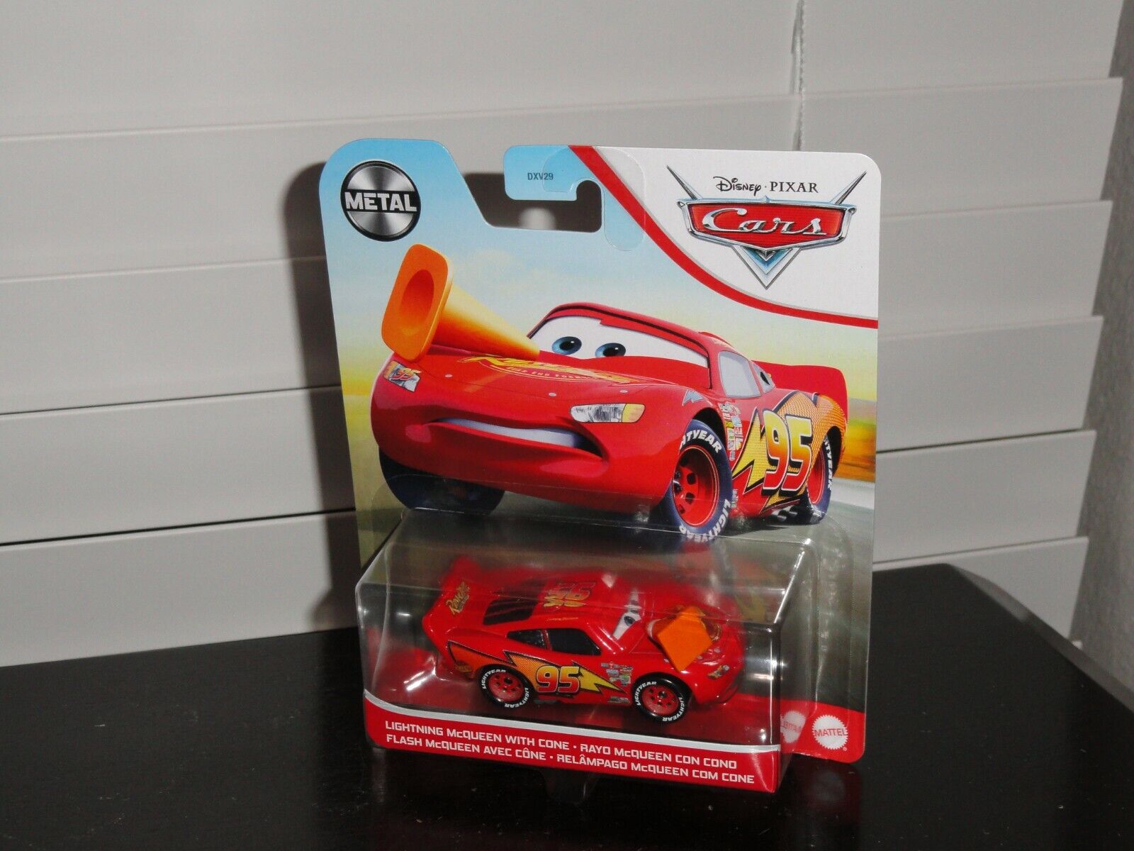 Disney Cars Series 3 Lightning McQueen with Cone Diecast Car