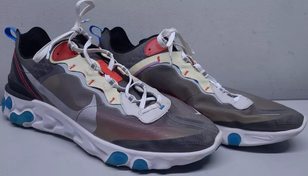 Pino Aviación Queja Nike React Element 87 Dark Grey Blue AQ1090-003 Men&#039;s Size 15 | eBay