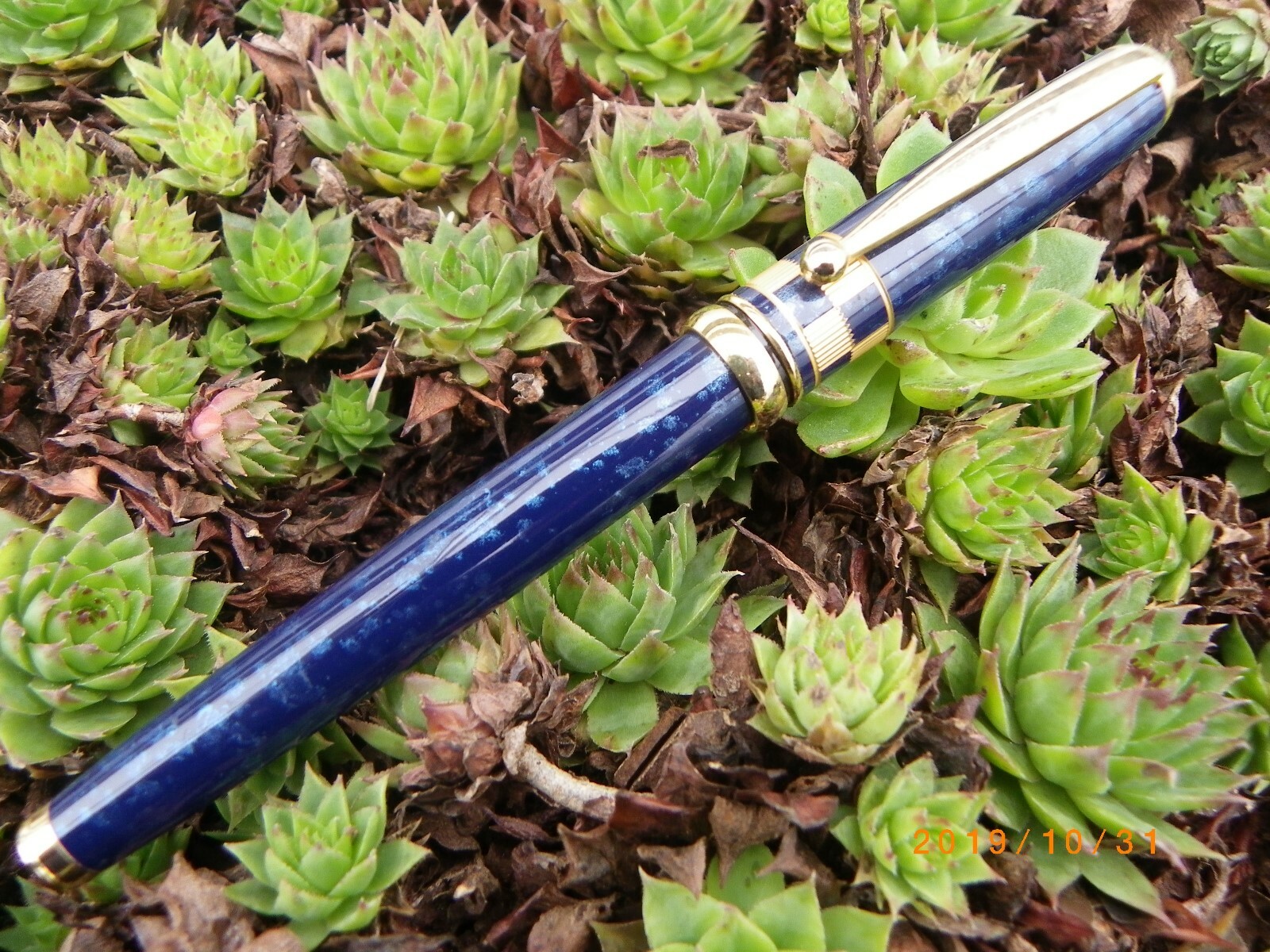 Stylo plume à damiers vintage neuf de stock enccreur noir pour écriture calligraphie
