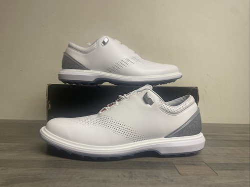 Nike Air Jordan ADG 4 Golf Cleats White Pure Platinum Shoes Men's Size 8.5 NEW