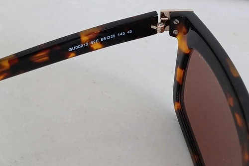 GAFAS DE SOL UNISEX GUESS GU00212 52E 55 MM CAPARAZÓN DE TORTUGA NUEVAS + ESTUCHE ROJO - Imagen 7 de 8