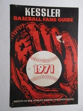 KESSLER Baseball Fans Guide 1971