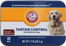 40 Mint Advanced Care Dental Dog Chew Treat For Tartar  Bad Breath Control Beef