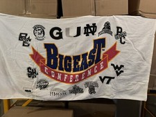 Rare Vintage Big East Basketball Conference Bath Towel 24x48