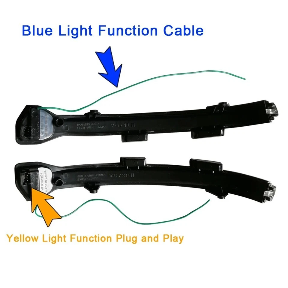 Sequential LED Side Mirror BlinkerTurn Signal Light forVW Golf Jetta MK7 GTI GLI - Imagem 3 de 4