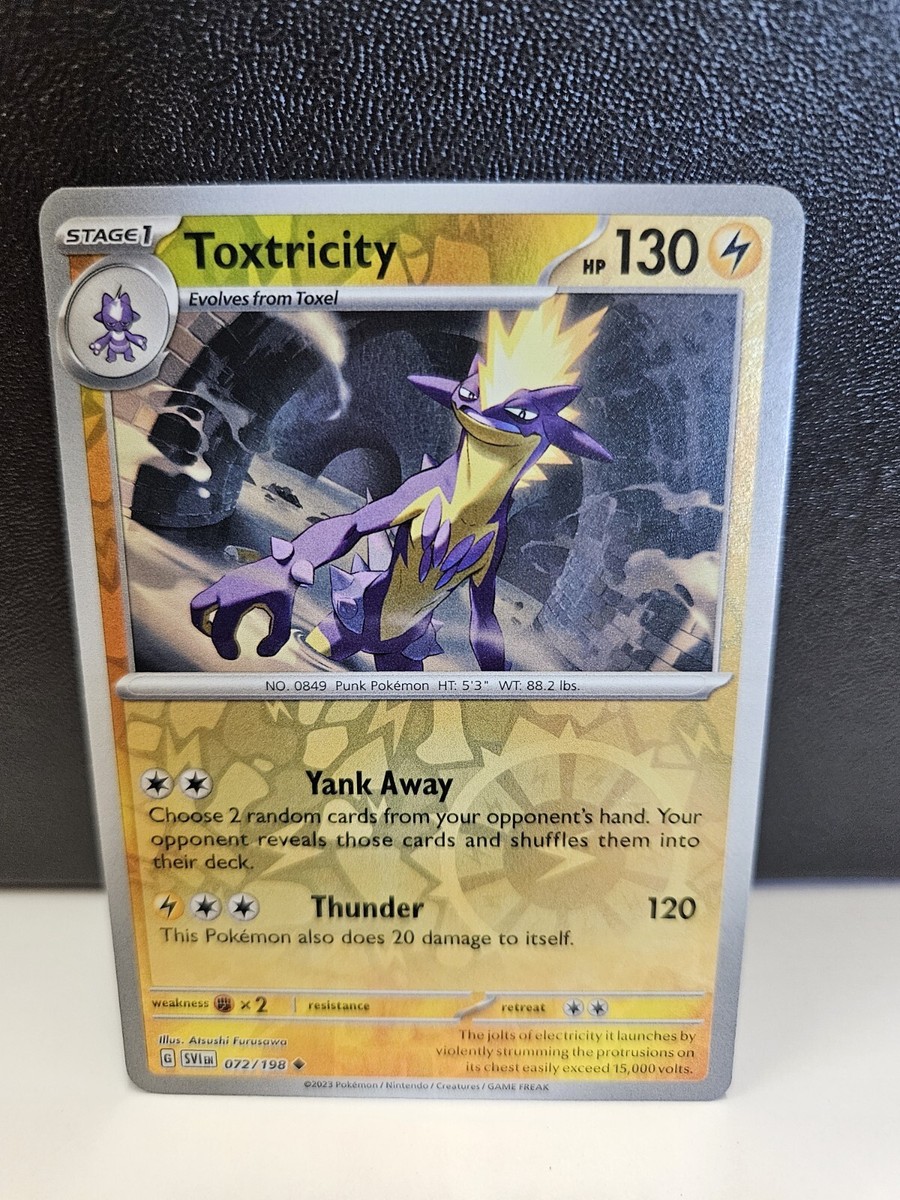 【like】購入不可 Reverse Holo Toxtricity 072/198 Uncommon Scarlet & Violet Base Set