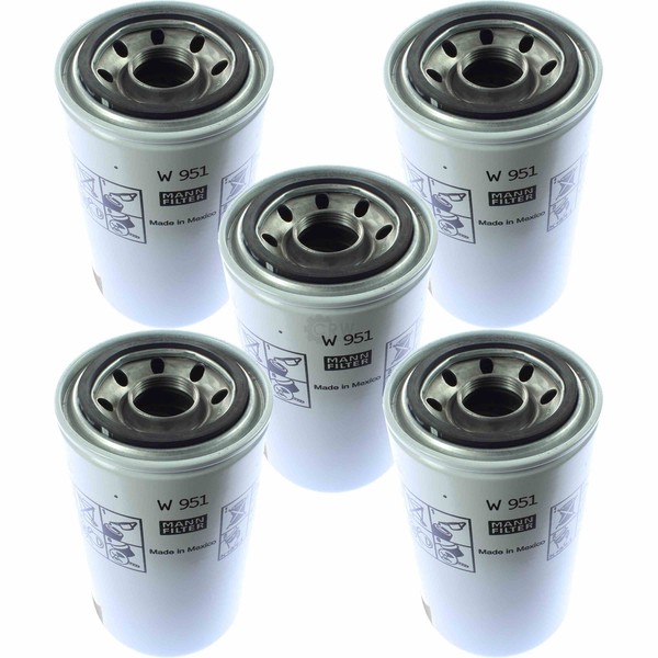 5X Mann-Filter ÖLfilter Oelfilter W 951 Oil Filter-image