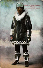 PC US, ALASKA, NATIVE OF PORT CLARENCE, Vintage Postcard (b57989)