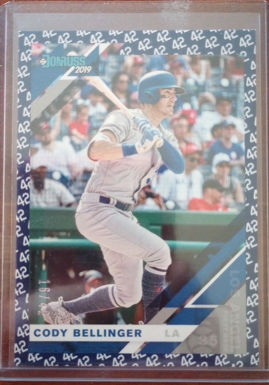 CODY BELLINGER 2019 Donruss 42 Jackie Robinson Tribute 16/42 53 Los