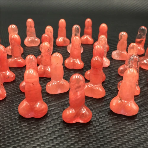 Wholesale Natural mix mini Penis Carved quartz Crystal Massager Wand Healing - Picture 39 of 296