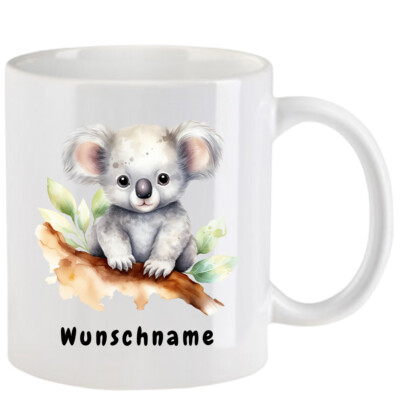 Tasse Koala  Teil 1 - mit oder ohne Wunschname - 10 Motive
