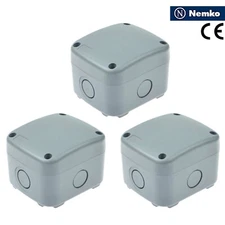 3 Pack IP66 Waterproof Junction Box Waterproof Case 86×74×62mm Weatherproof New