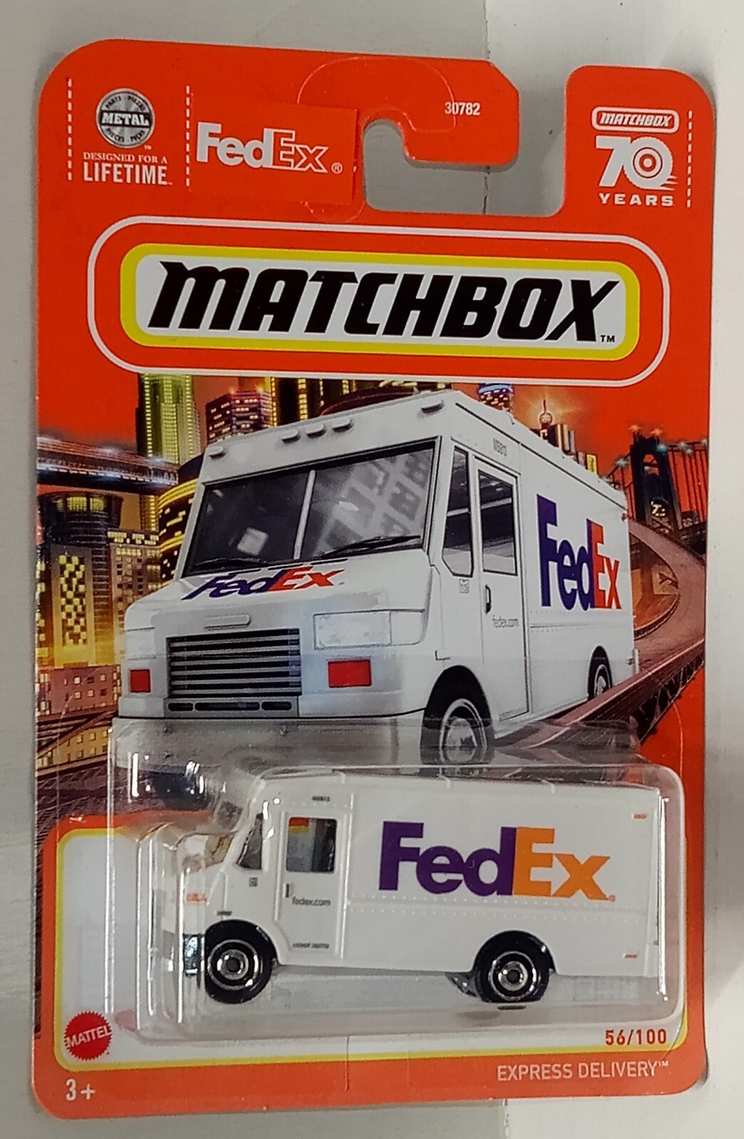 2023 Matchbox Basic Express Delivery 56/100 White HKW86 70th Anniversary