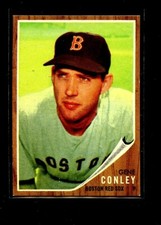 1962 TOPPS #187 GENE CONLEY RED SOX GREEN TINT NRMINT+ E09078