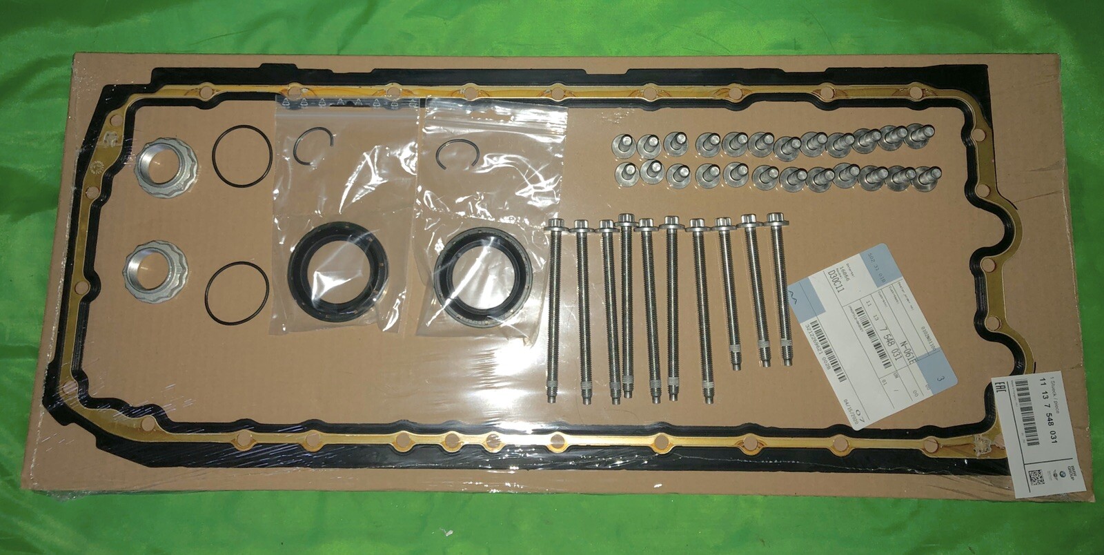 BMW Engine N54 E90 E60 335xi 535xi X6 Oil Pan Gasket,Bolts,Axle Seals