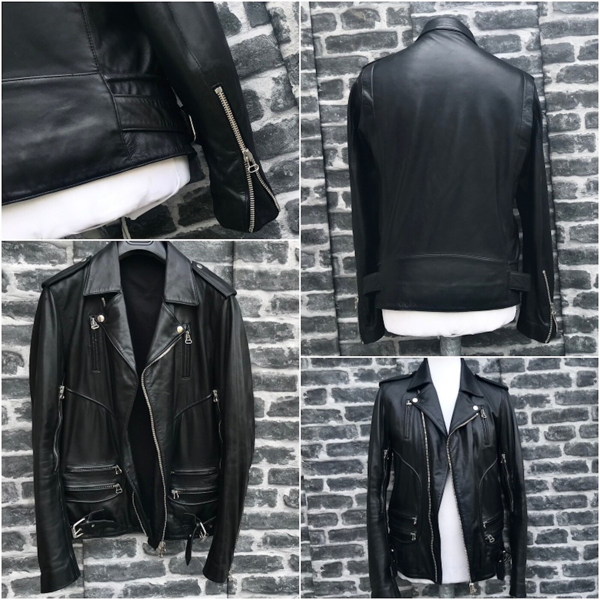 Iconic & Gorgeous Balmain AW10 Leather Lambskin Biker Jacket | eBay