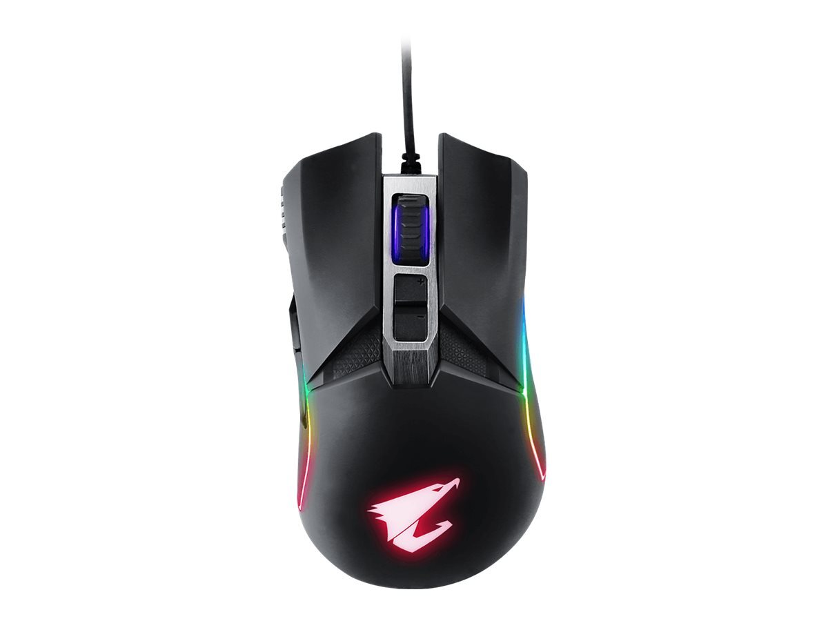 Gigabyte AORUS M5 Mano destra Ottico USB tipo A 16000 DPI Nero Mouse GM-AORUS M5