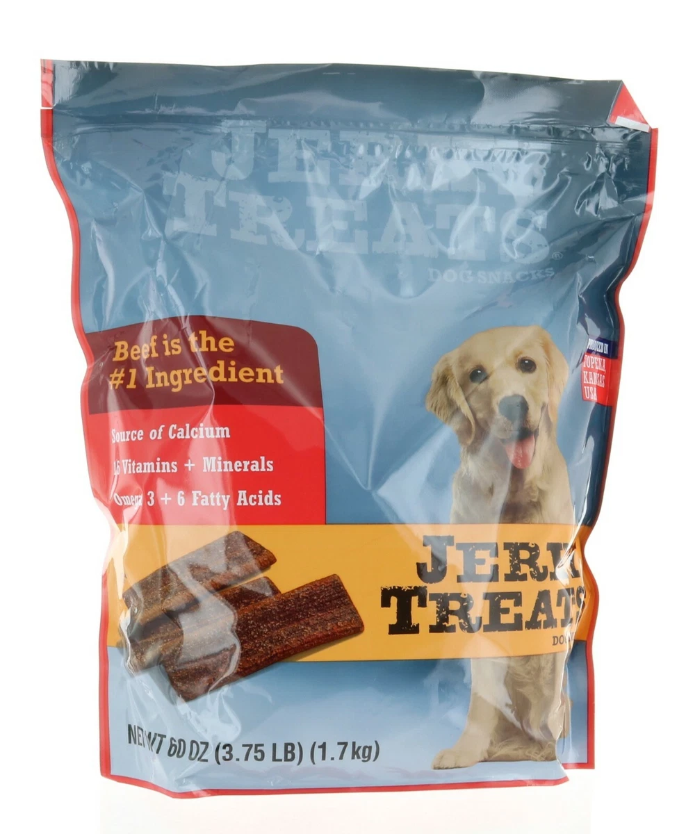 Jerky Treats Tender Beef Strips Dog Snacks 60 oz Vitamins