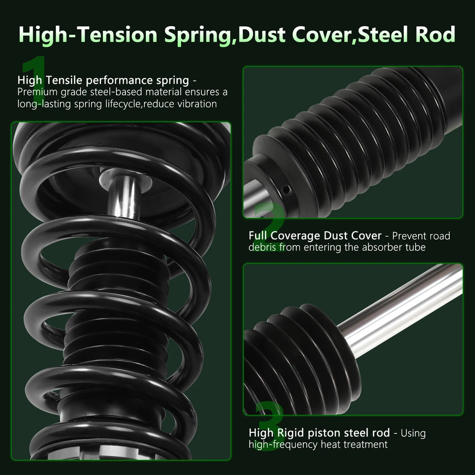 Coilovers Struts Shocks Adj Height Suspension Springs For 2013-2016 Honda Accord Foto 4 de 4