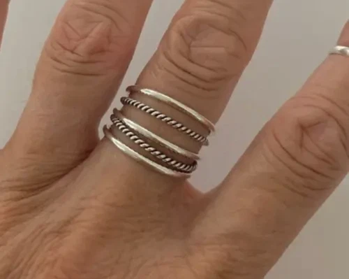 Flat Wide Band Handmade Solid 925 Sterling Silver Band For Men& Women All Size