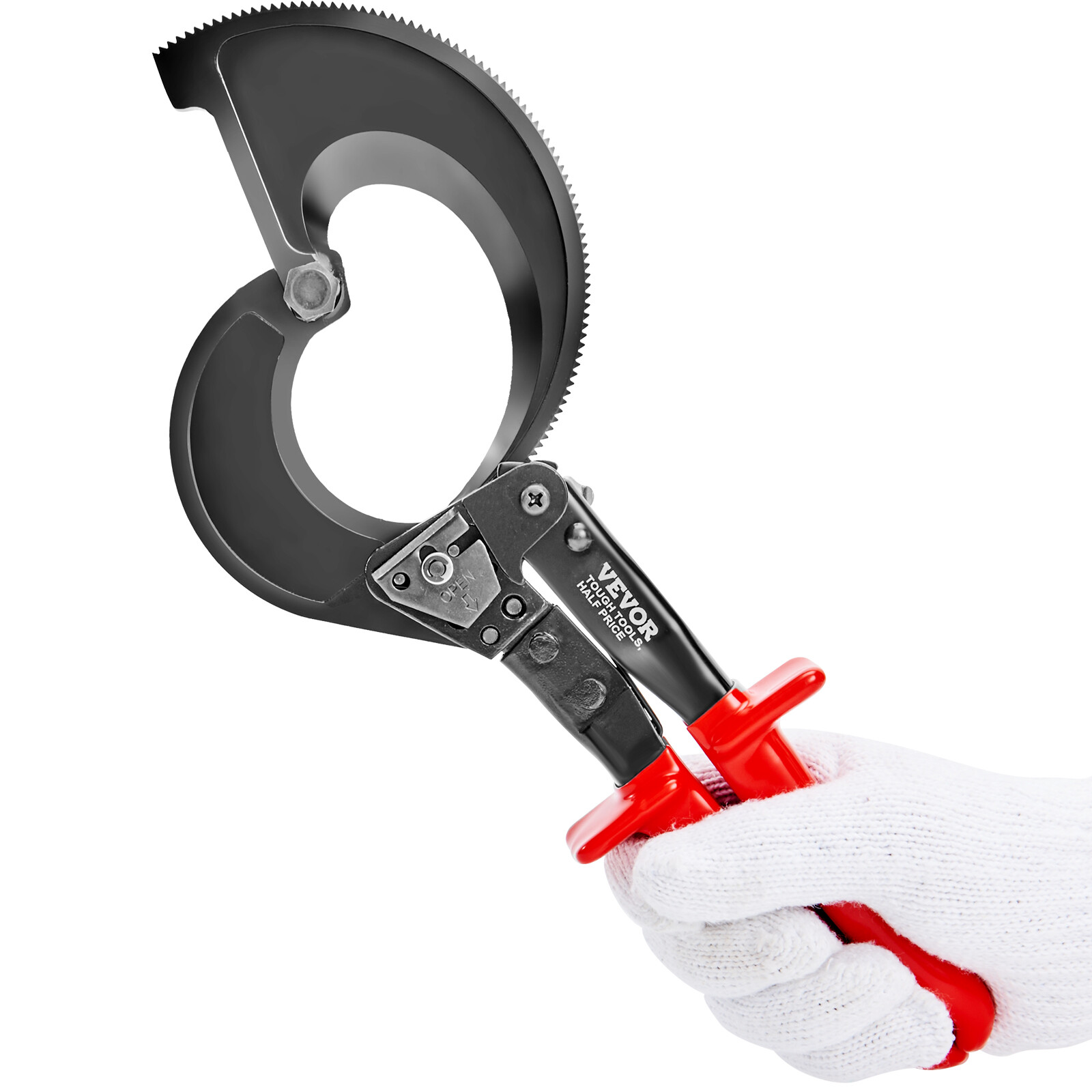 VEVOR Ratcheting Cable Cutter 11" Ratchet Wire and Cable Cutter Cut to