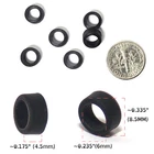 6 BTO HO Scale French Rubber FRONT TIRES fits Variety of Slot Cars TYCO 440 etc.
