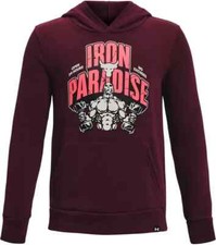 UNDER ARMOUR YOUTH PROJECT ROCK HOME GYM RIVAL HOODIE SIZE YOUTH XS NWT