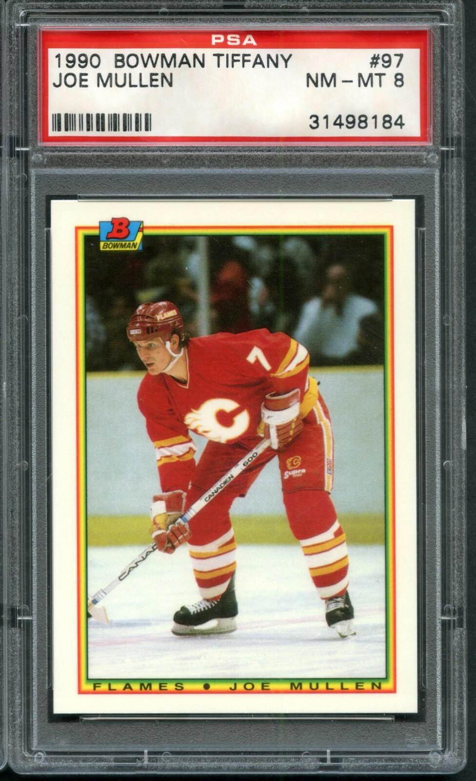 1990 BOWMAN TIFFANY #97 JOE MULLEN PSA 8 RARE